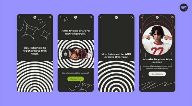 Spotify introduced the Top 5 Artist Sprint this year.