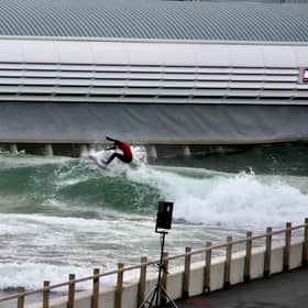 Callie Cruikshank of Broch Surf Club, on her way to winning the U18 Girls title at the 2025 Gathering of the Clans at Lost Shore. She also won the Open Women's event.