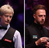 Judd Trump and Neil Robertson are both in action today.