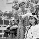 Queensferry Fair Queen Beryl Thomas is crowned by Miss Anne Scott in August 1965.