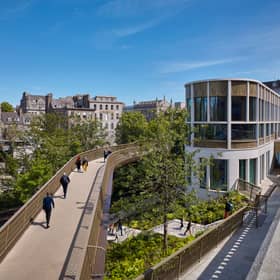 The transformation of Union Terrace Gardens in Aberdeen has been named as the best piece of architecture in Scotland this year. PIC: Andrew Lee.