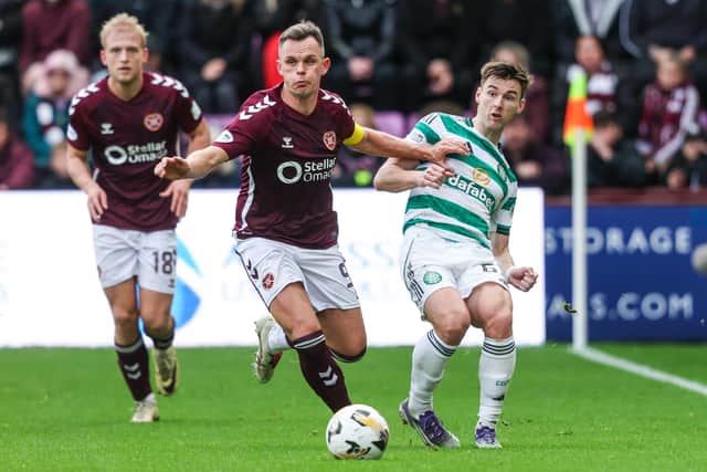Hearts and Celtic, the Premiership's top two, do battle on Sunday in Glasgow.