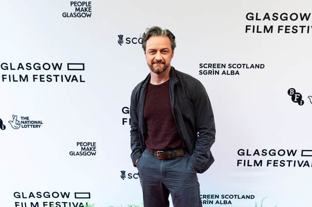 James McAvoy at last year's Glasgow Film Festival.