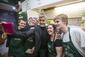 George Clooney visited Social Bite’s Rose Street cafe in Edinburgh in 2015 