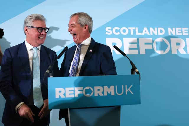 Malcolm Offord and Nigel Farage MP.
