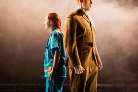 Junior doctor Jess and Alexander Fleming in Lifeline's New York run.