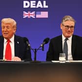 US President Donald Trump and UK Prime Minister Sir Keir Starmer.