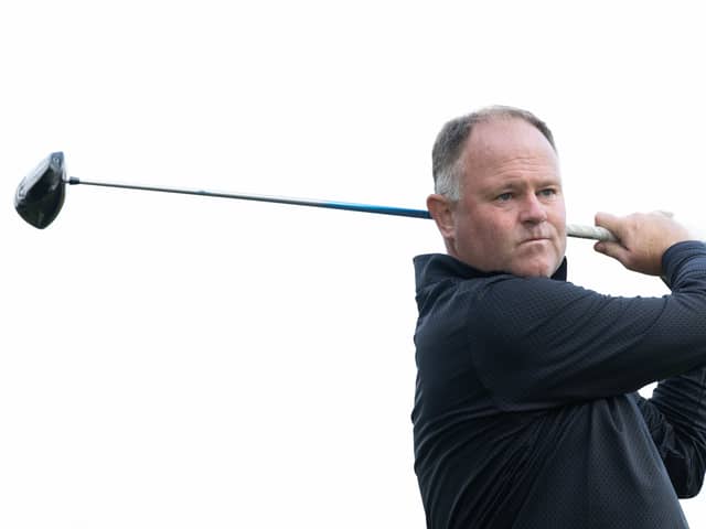 Alastair Forsyth pictured playing in the 2024 Scottish PGA Championship at Dalmahoy Golf & Country Club 