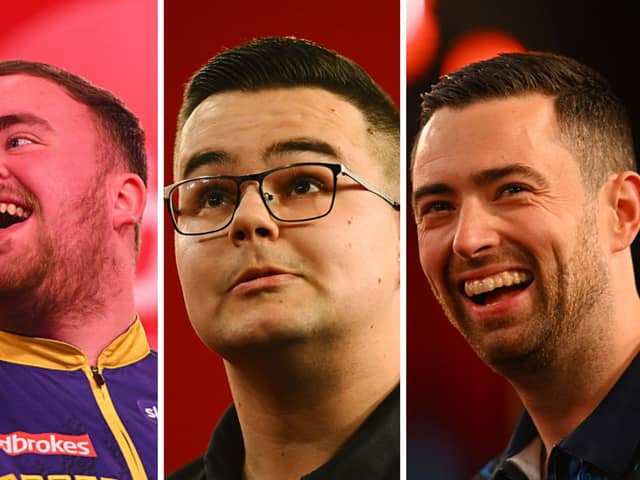 Three of the favourites for this year's PDC World Darts Championship.