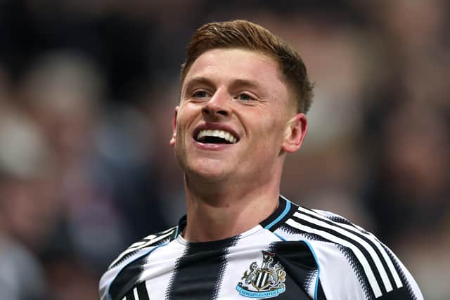 Harvey Barnes of Newcastle United remains eligible for Scotland through his grandparents despite being capped by England. (Photo by Stu Forster/Getty Images)