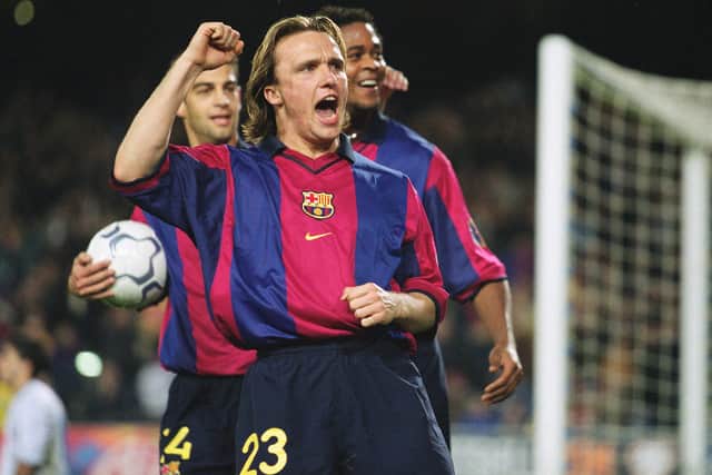 Zenden during his time with Spanish giants Barcelona.