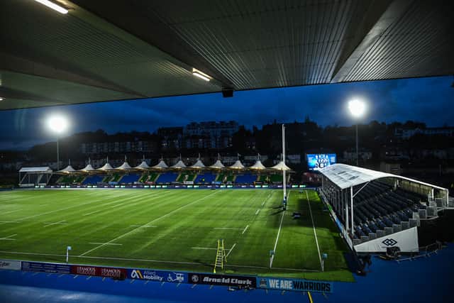 Scotstoun Stadium's plastic pitch.