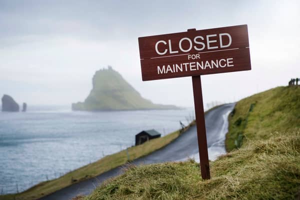 Closed for maintenance but open for voluntourism 