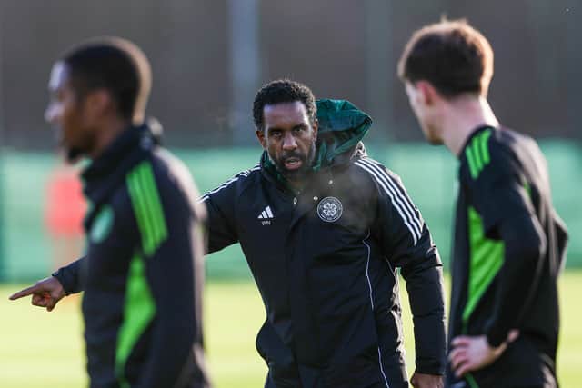Celtic head coach Wilfried Nancy prepares his team ahead of the St Mirren cup final.