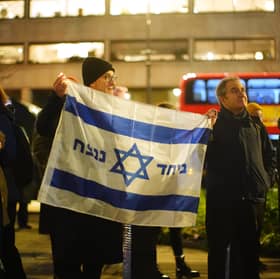A vigil outside the Australian High Commission in central London, following the terrorist attack targeting a Jewish celebration at Bondi Beach in Sydney, Australia