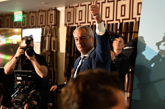 The fortunes of Nigel Farage and his Reform UK party are on the up (Picture: Lesley Martin)