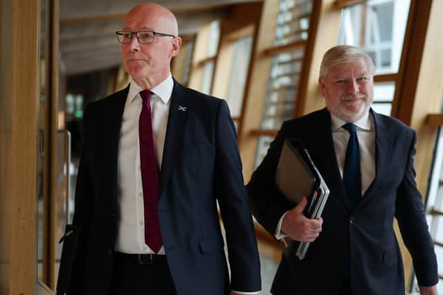 Angus Robertson, seen with John Swinney (Picture: Jeff J Mitchell)