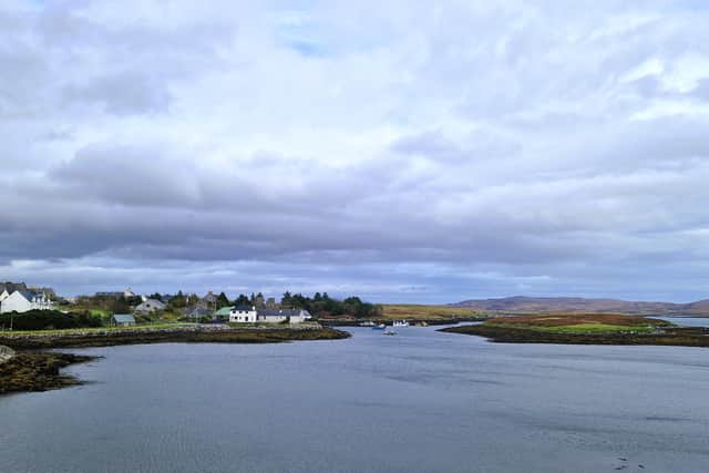 Lochmaddy is the main village on North Uist with a ferry terminal, a hotel, a shop and a museum and arts centre