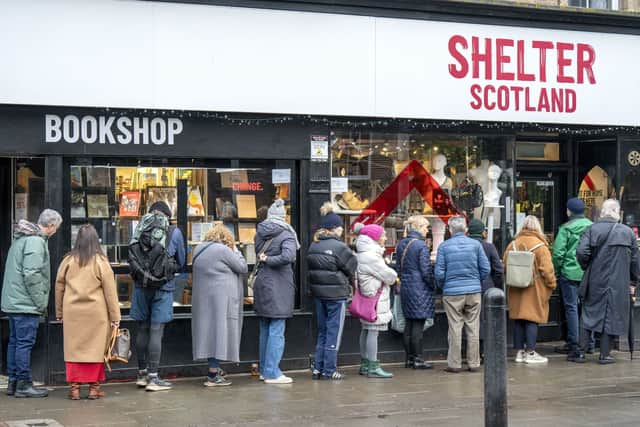The queue outside the store for the 2025 sale
