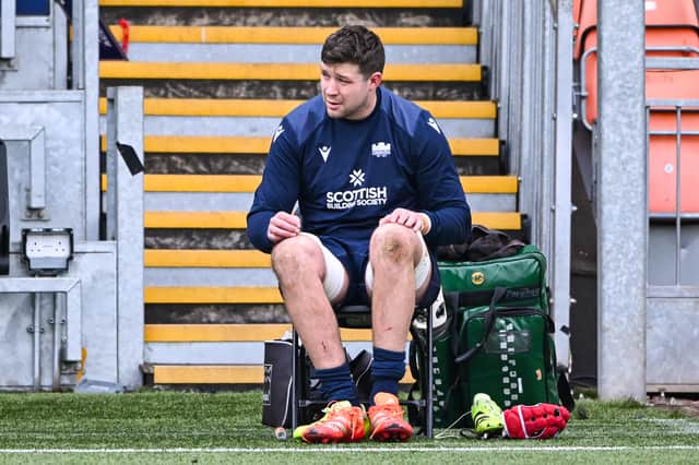 Grant Gilchrist during an Edinburgh Rugby training session at the Hive Stadium, on December 23, 2025. (Photo by Paul Devlin / SNS Group)