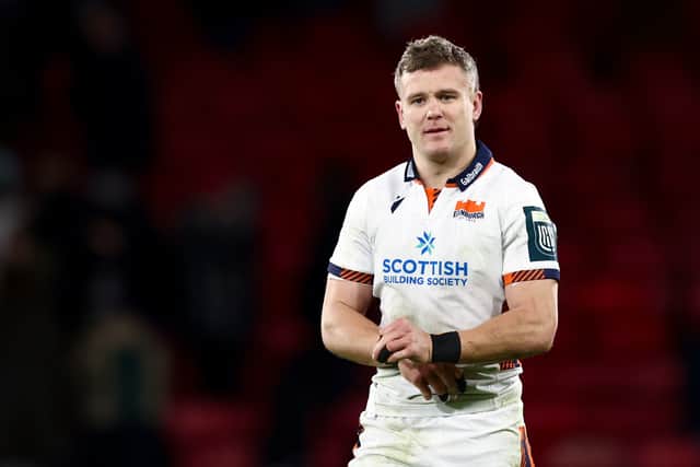 Edinburgh's Darcy Graham saw little of the ball against Glasgow Warriors at Hampden.
