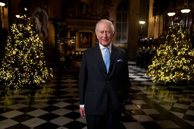 King Charles III shared his Christmas message from the Lady Chapel at Westminster Abbey.