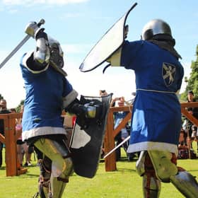 Laura Henderson in action on the field of combat