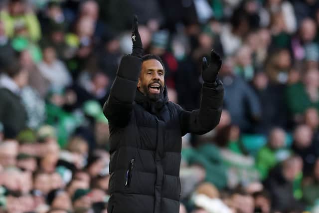 Celtic manager Wilfried Nancy during the 3-1 defeat by Rangers.
