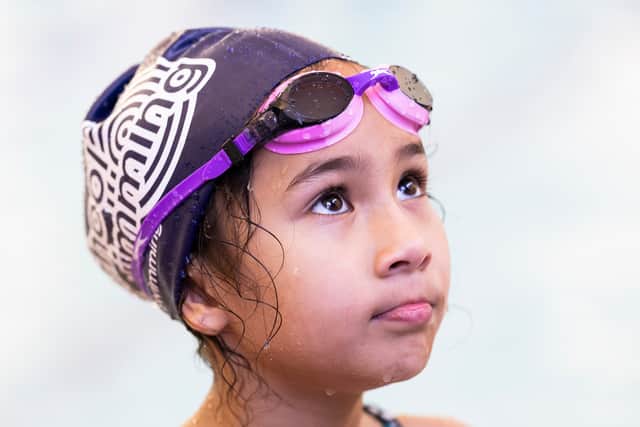 School swimming at Gracemount Leisure Centre in Edinburgh.