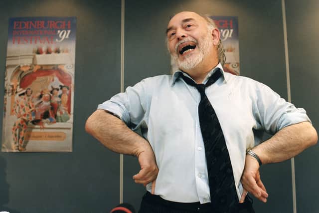 Frank Dunlop pictured during his last year as director of the Edinburgh International Festival in 1991.