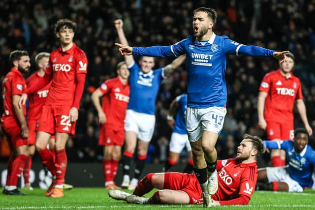 Nicolas Raskin scored Rangers' second goal in their win over Aberdeen at Ibrox.