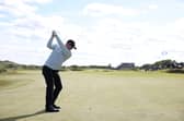 Grant Forrest plays the par-5 18th at Trump International Golf Links en route to winning the Nexo Championship last August 