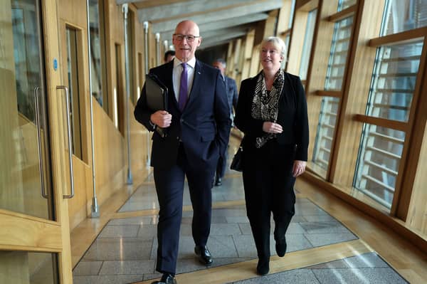 John Swinney and Finance Secretary Shona Robison will soon face a difficult choice over taxation and public spending (Picture: Jeff J Mitchell)