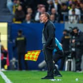 Al-Qadsiah manager Brendan Rodgers on the touchline during the 2-1 win over Al-Nassr at Al Awwal Park in Riyadh. (Photo by Abdullah Ahmed/Getty Images)
