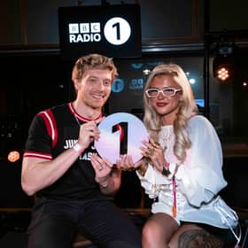 Jack Saunders with Skye Newman who has been named as BBC Radio 1's Sound of 2026.