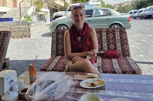 Rachel Amery at the Göreme Kadın Kooperatifi while on holiday in Tukey.