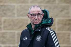 Celtic manager Martin O'Neill at Lennoxtown on Friday. (Photo by Craig Williamson / SNS Group)