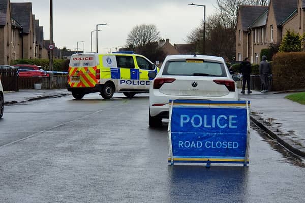 Drum Brae Drive in Edinburgh is closed and police are on the scene of an ongoing incident.