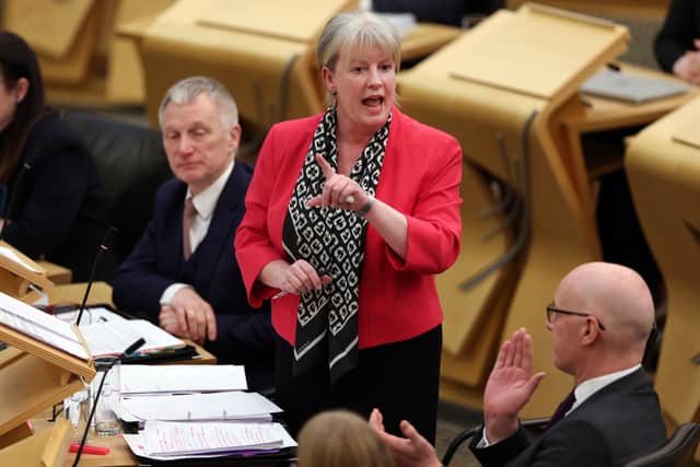 Shona Robison delivering her 2026 Budget