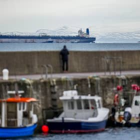 Seized tanker Marinera takes shelter in Moray Firth