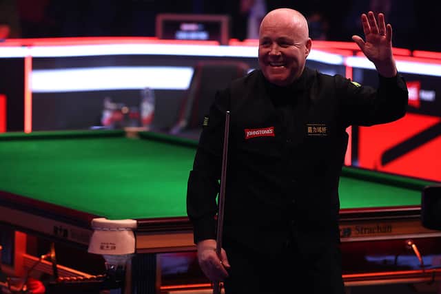 John Higgins is in semi final action today.