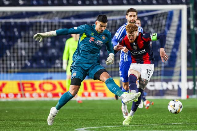 Kilmarnock goalkeeper Kelle Roos had an afternoon to forget during his debut.