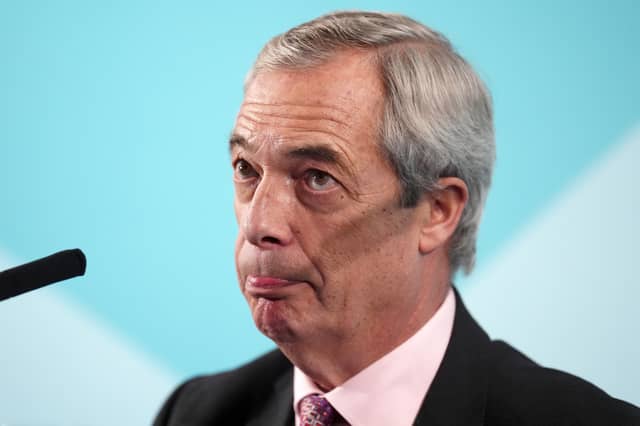 Reform UK leader Nigel Farage