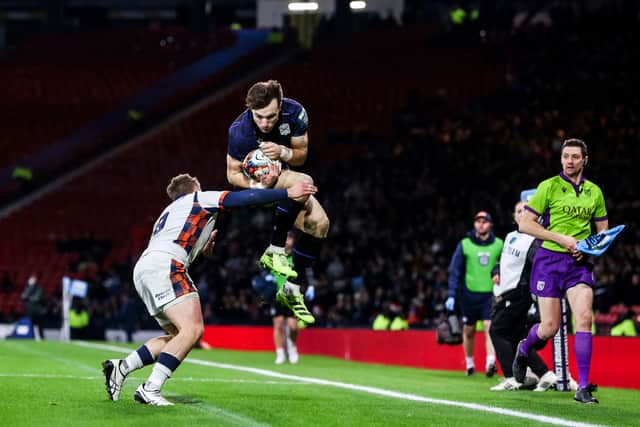 Jamie Dobie has impressed on the wing, particularly under the high ball.