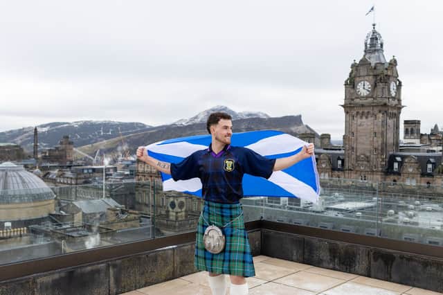 The 22-year-old will complete the entire walk wearing a kilt