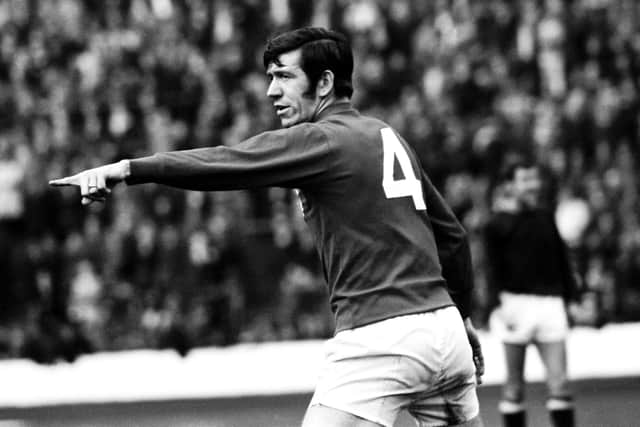 John Greig in action for Rangers during the 1968-69 season.