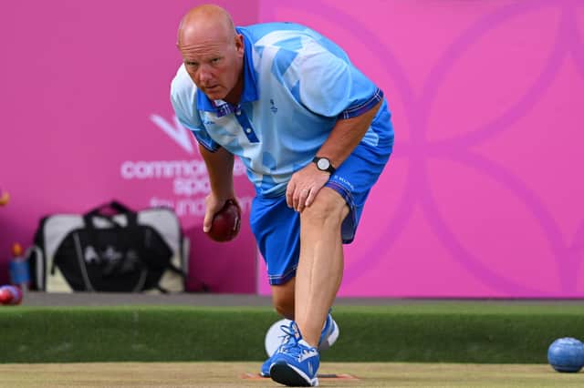 Scotland's ALex Marshall is in action at the World Indoor Bowls Championships today.