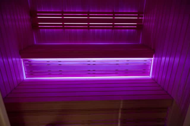 Pole Star's sauna - a first for a Northern Lighthouse Board ship