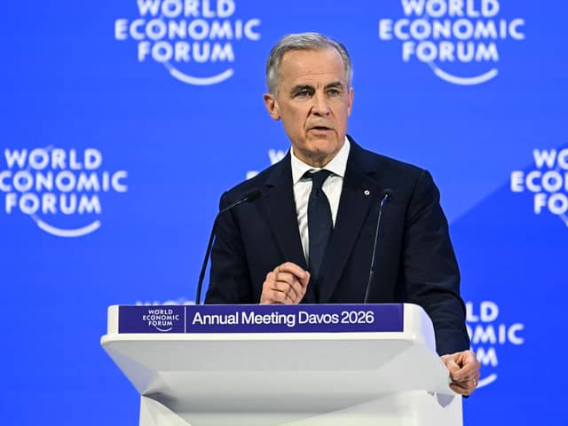 Canadian Prime Minister Mark Carney delivered a bravura speech to the World Economic Forum in Davos this week (Picture: Fabrice Coffrini)
