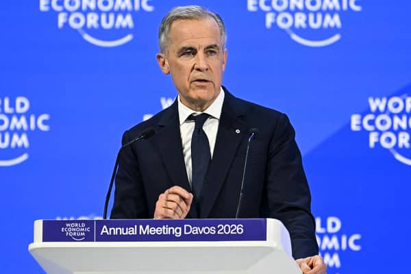 Canadian Prime Minister Mark Carney delivered a bravura speech to the World Economic Forum in Davos this week (Picture: Fabrice Coffrini)